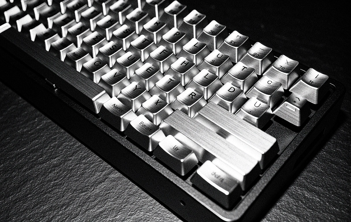 High performance mechanical keyboard detail